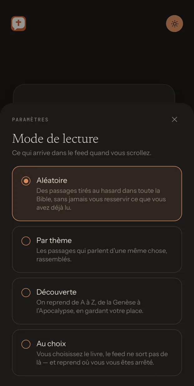 Mode de lecture aléatoire